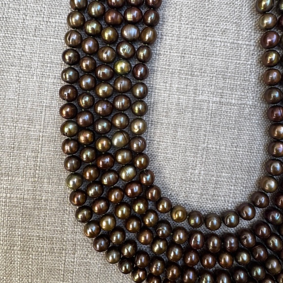 Four Strand Knotted Pearl Necklace - Picture 7 of 8